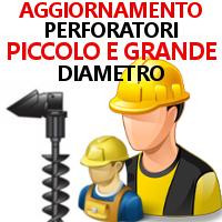 AGGIORNAMENTO PATENTINO PERFORATORI PICCOLO E GRANDE DIAMETRO
