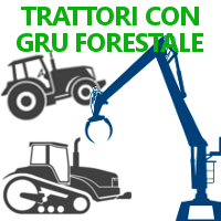 TRATTORI AGRICOLI E FORESTALI CON GRU FORESTALE