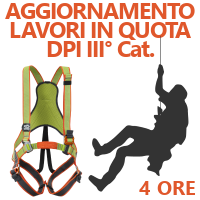 CORSO AGGIORNAMENTO LAVORI IN QUOTA E DPI DI III° CATEGORIA