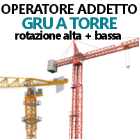 CORSO TEORICO PRATICO OPERATORI GRU A TORRE (rotazione in basso e in alto)